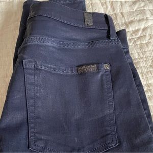 7 for all mankind coated denim